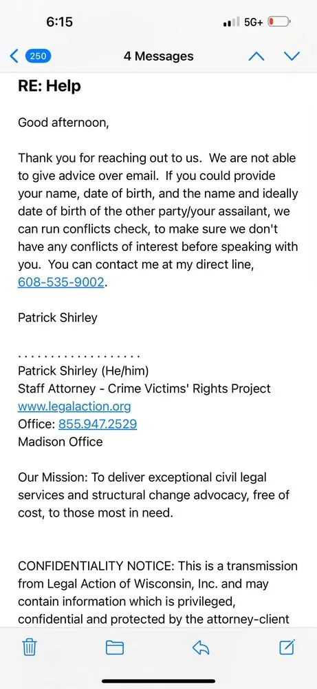 Legal Action of Wisconsin General Practice Attorney Lawyer