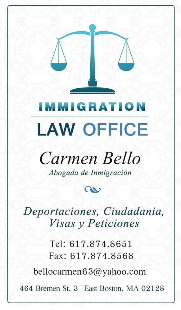 Immigration Law Office Of Carmen Bello Lawyer Reviews and Ratings