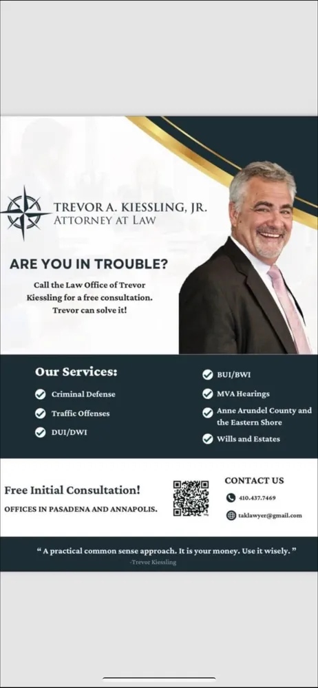 Trevor A Kiessling Lawyer Reviews and Ratings